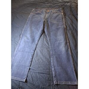 Vintage Wrangler Men's Jeans 38x30 Straight Blue Denim Cotton 13MWZ